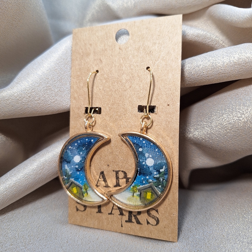 Hand painted earrings
